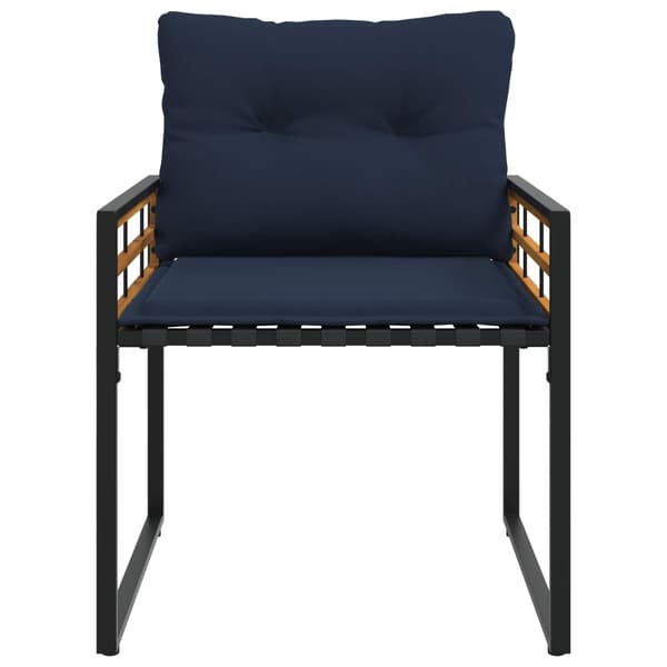 Utemöbelset med kudde 3 pcs Marinblå