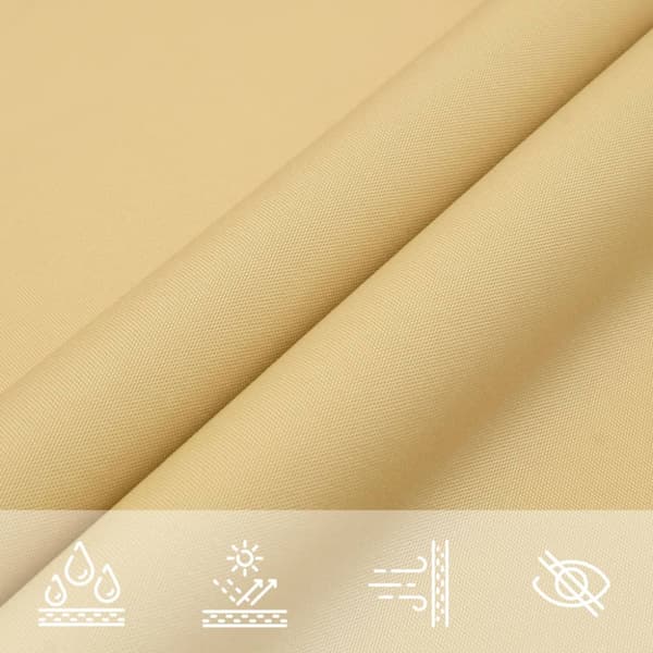 Solsegel sandfärgat 3,5x2 m 100% polyesteroxford
