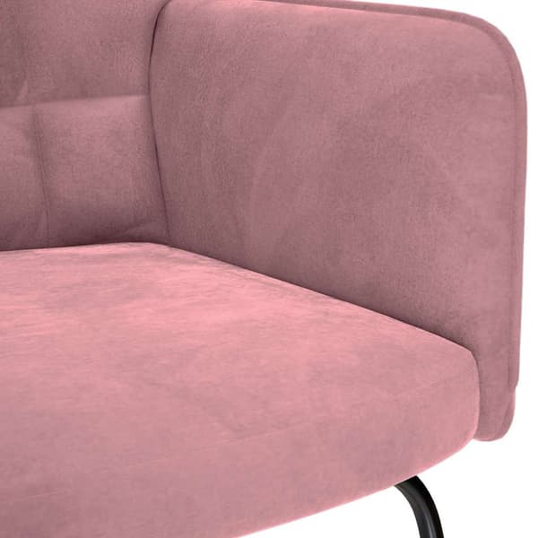 Gungstol rosa sammet