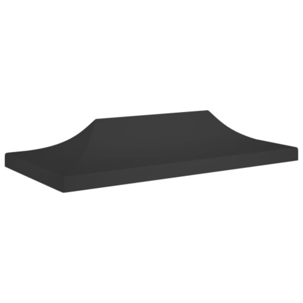 Tak till partytält 6x3 m svart 270 g/m²