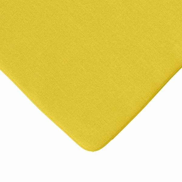 Sittkuddar 4 pcs Ljusgul 40 x 40 x 3 cm tyg
