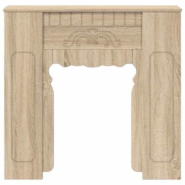 Eldstadsram Sonoma-ek 93 x 20 x 89 cm Konstruerat trä