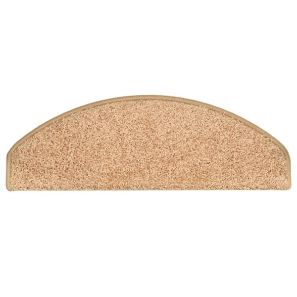 Trappmattor 15 st 65x21x4 cm guld halvrunda stora