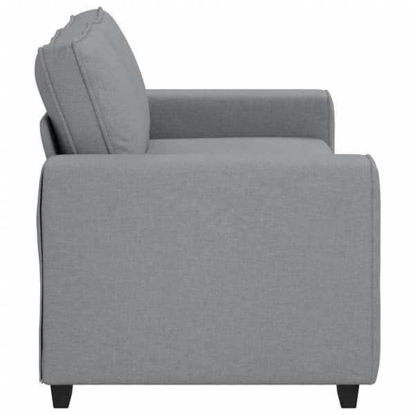 2-sitssoffa ljusgrå 180x77x82 cm tyg