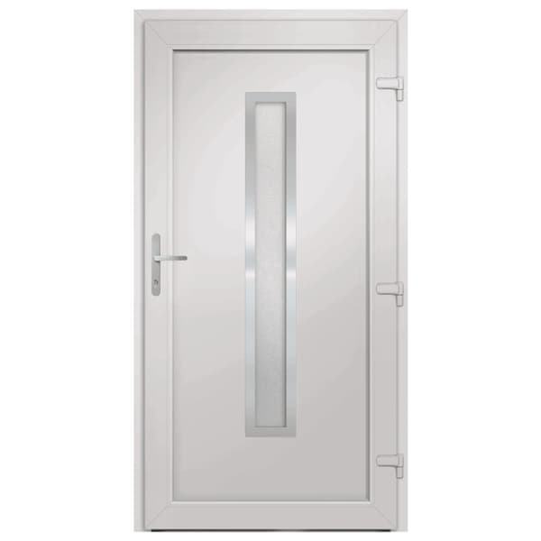 Ytterdörr vit 98x200 cm PVC