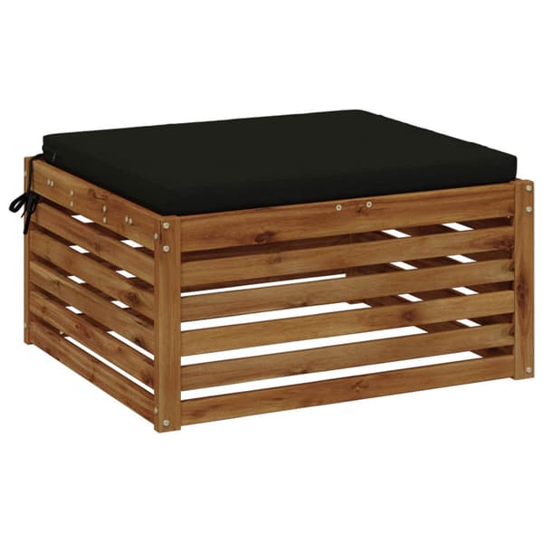 1-delad Sittdyna SOEST 100% Polyester Svart 80 x 80 x 5 cm