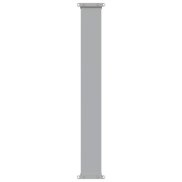 Infällbar sidomarkis 100 x 300 cm grå