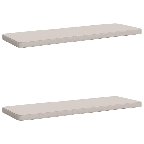 2-delade Bänk Kuddar VUGHT 2 st 100% Polyester Vit