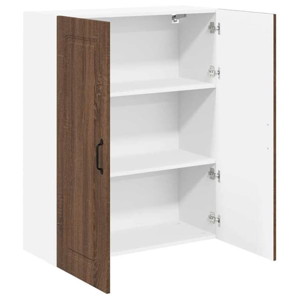 Diskmaskin panel med lagring Kalmar Brun Ek 80 x 31 x 100 cm