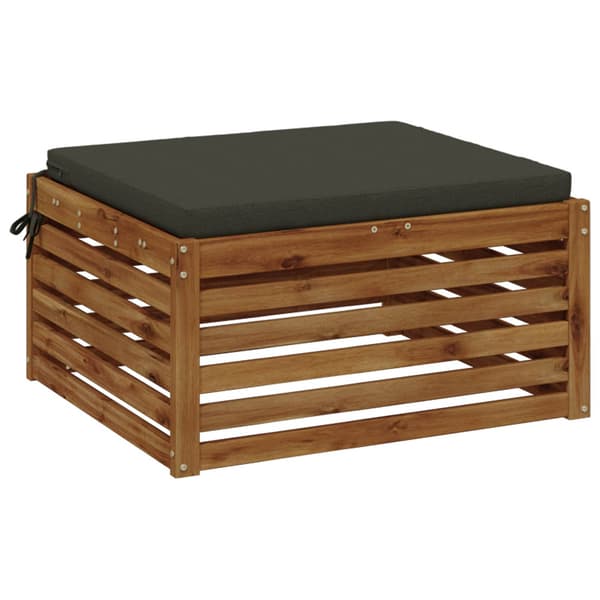 1-delad Sittdyna SOEST 100% Polyester Antracit 70 x 70 x 5 cm