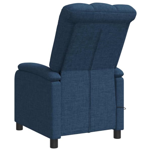 Massagefåtölj Blå Tyg