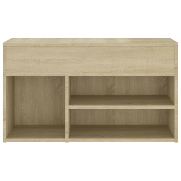 Skobänk sonoma-ek 80x30x45 cm konstruerat trä