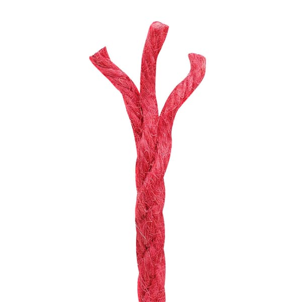 Juterep 10 pcs Röd 100% Tossa jute