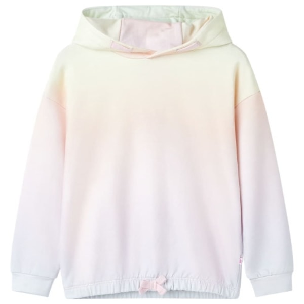 Barnhoodie stjärnvit 116