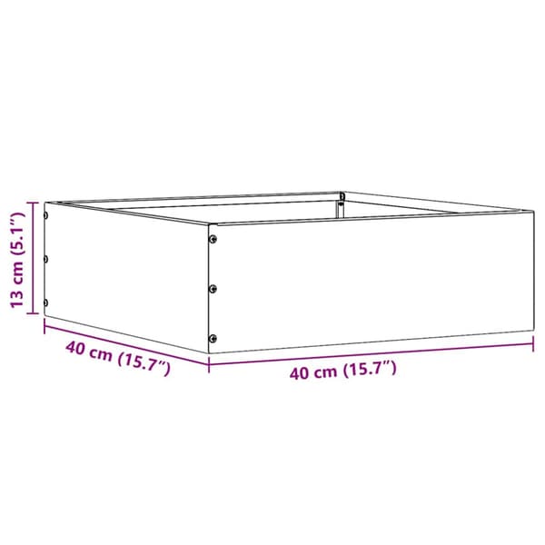 Kant för gräsmatta 6 pcs Silver 40 x 40 x 13 cm