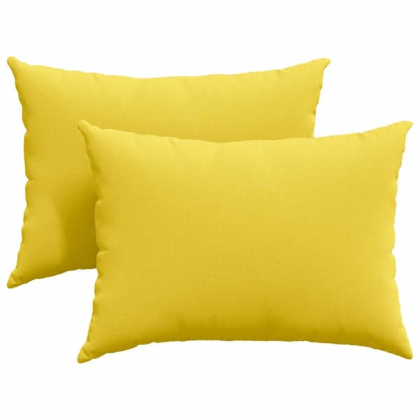 Sofakuddar 2 pcs Ljusgul 70 x 50 cm tyg