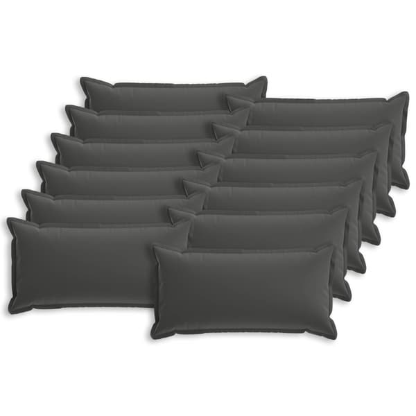 Kuddöverdrag 12 st HOUTEN Antracit 40 x 80 cm Polyester