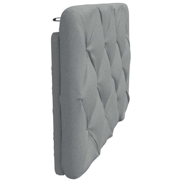 Headboard Cushion Light Grey 90 cm Fabric