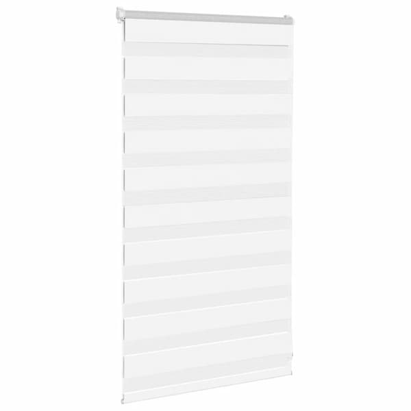 Rullgardin zebra vit 90x100 cm tyg bredd 85,9 cm polyester