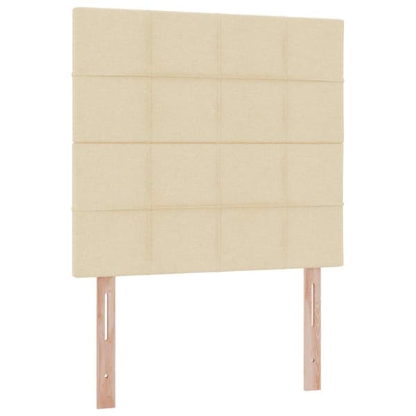 Förvaringssäng med madrass Kräm 100 x 200 cm Polyester