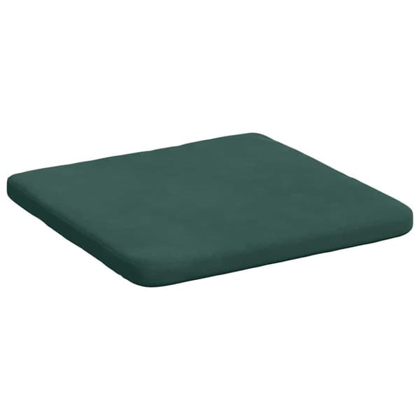 Sittkuddar 4 pcs Mörkgrön 40 x 40 x 3 cm Sammet