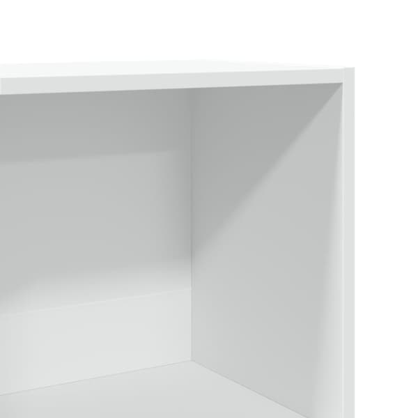 Bokhylla vit 40x30x114 cm konstruerat trä