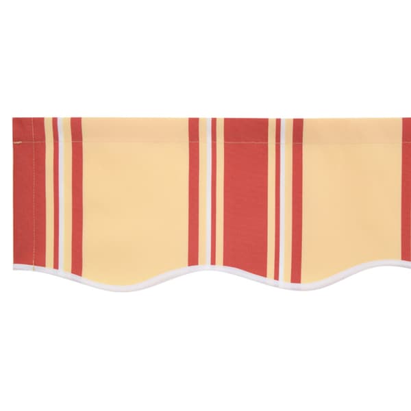 Markisväv Gul och Orange 380 x 195 cm Polyester