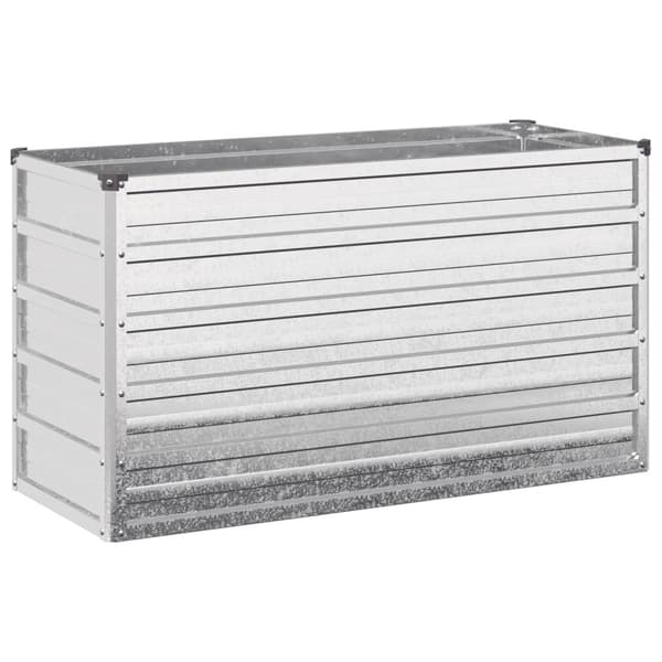 Höjd Trädgårdsbädd Silver 100 x 40 x 55 cm galvaniserad