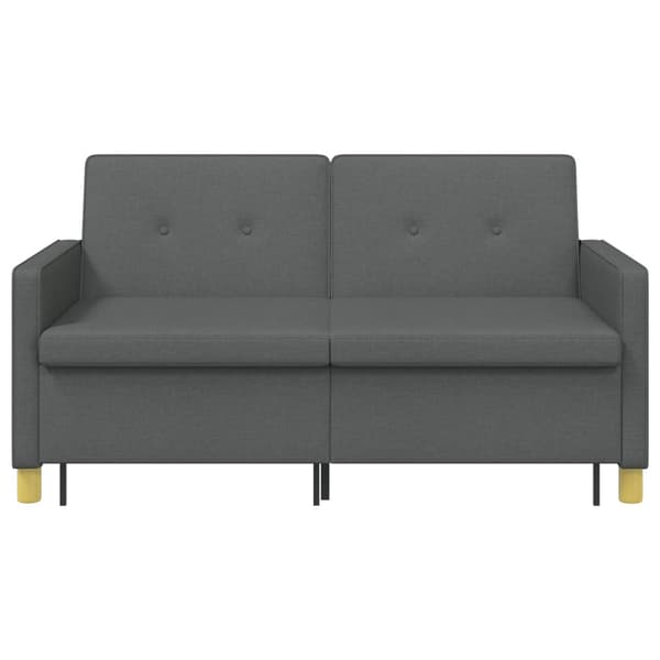 Pull Out Sofa Bed Mörkgrå Tyg