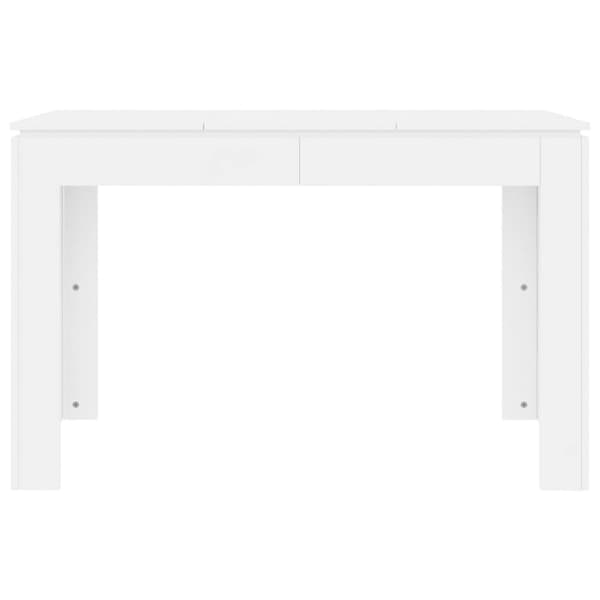 Matbord vit 120x60x76 cm konstruerat trä