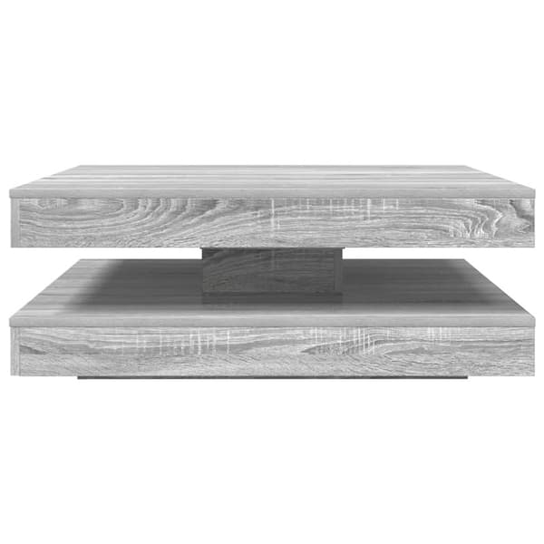 Soffbord 360 grader vridbart grå sonoma 90x90x34,5 cm