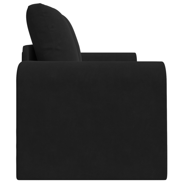 Soffsäng Svart 148 x 71 x 83 cm Sammet