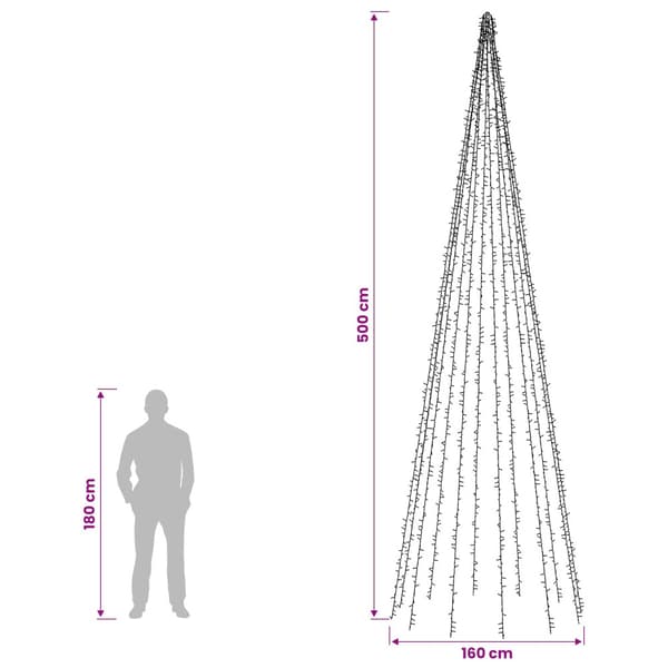 Julgransbelysning med 12 LED-lampor 2004 LED-lampor Varmvit