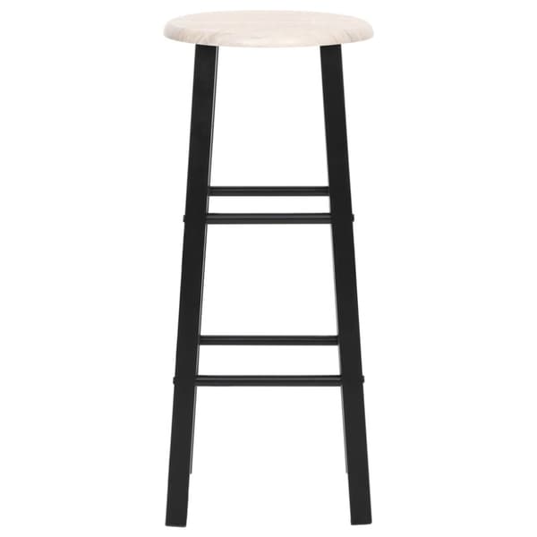 Barstolar 2 st svart MDF