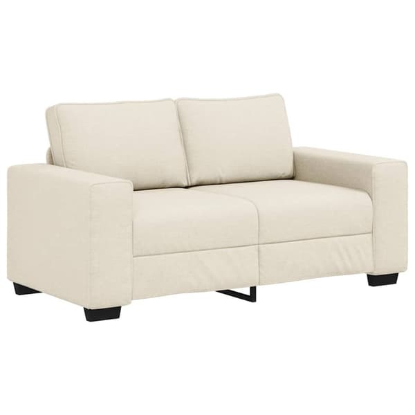2-sits soffa Beige 160 cm Linnenblandad tyg