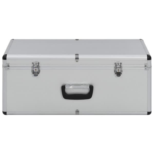 Förvaringsväskor 2 st silver aluminium