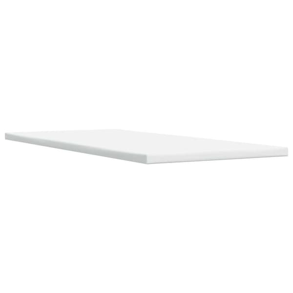 Ramsäng med madrass gräddvit 80x200 cm tyg