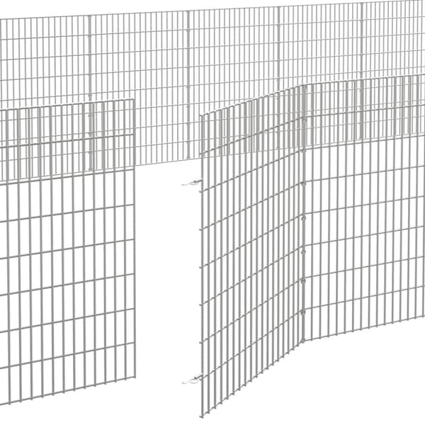 Husdjursbur 24-panel 54x80 cm galvaniserat järn