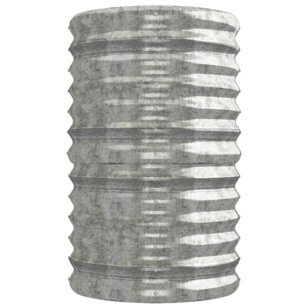 Odlingslåda galvaniserat stål 224x40x68 cm silver