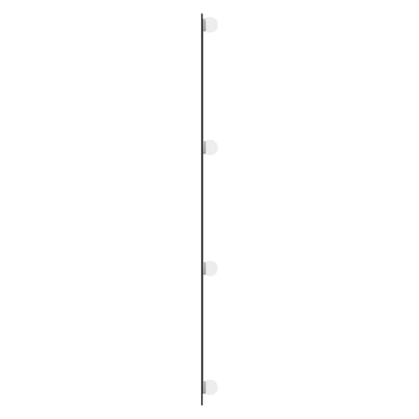 Väggspegel med LED-belysning 30x100 cm glas rektangulär
