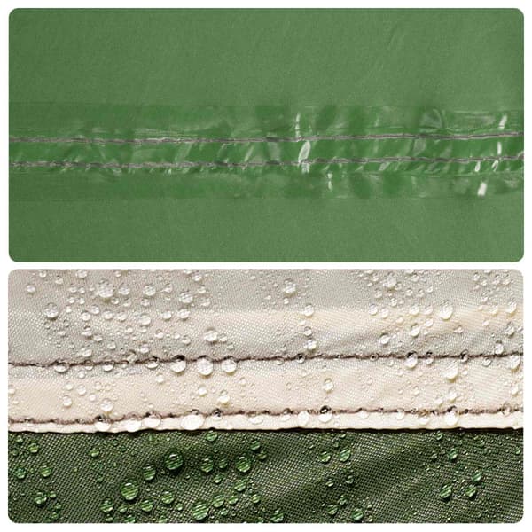 3 person Grön 185T Polyester med PU-beläggning