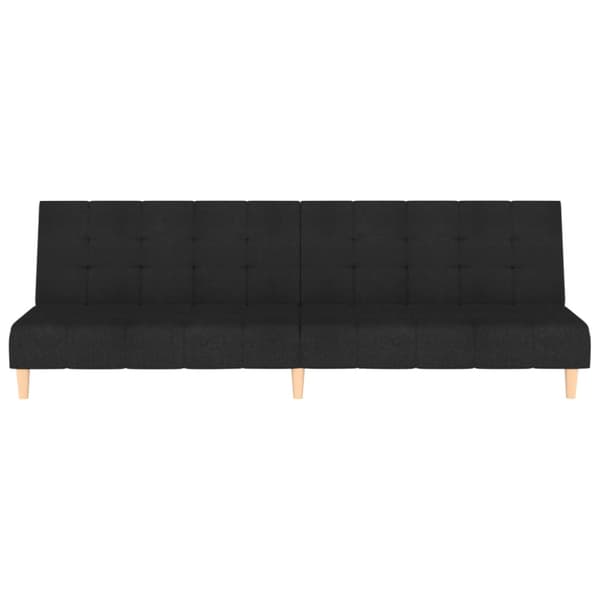 Bäddsoffa 2-sits svart tyg