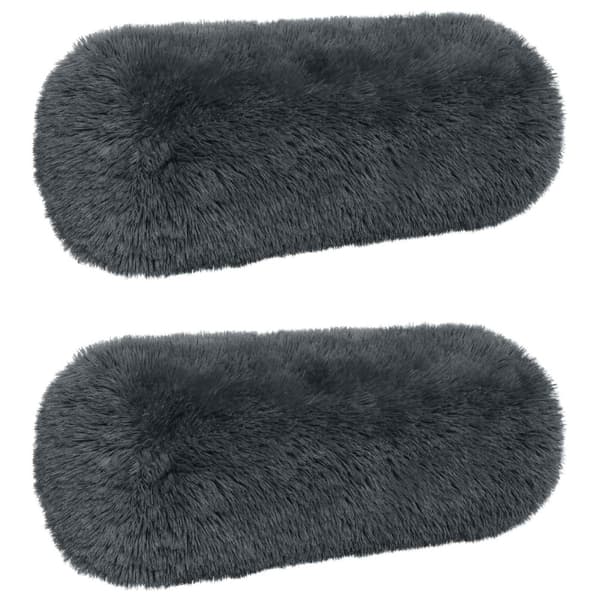 Kudde med kudde HEERLEN 2 st Antracit PV Fleece