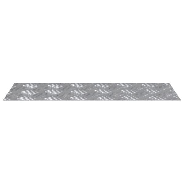 Trappsteg Rektangulär 2 pcs Silver 50 x 20 cm Aluminium