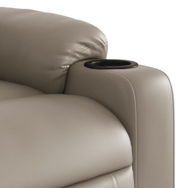 Massagefåtölj cappuccino konstläder