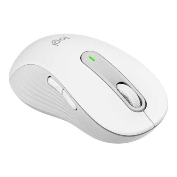 Logitech Signature M650 - mus - 2.4 GHz, Bluetooth - offwhite Vit