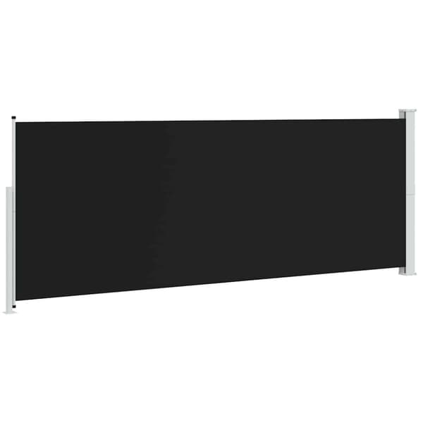 Infällbar sidomarkis 180x500 cm svart
