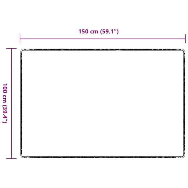 Matta-runner Antracit 100 x 150 cm 100% Polypropen