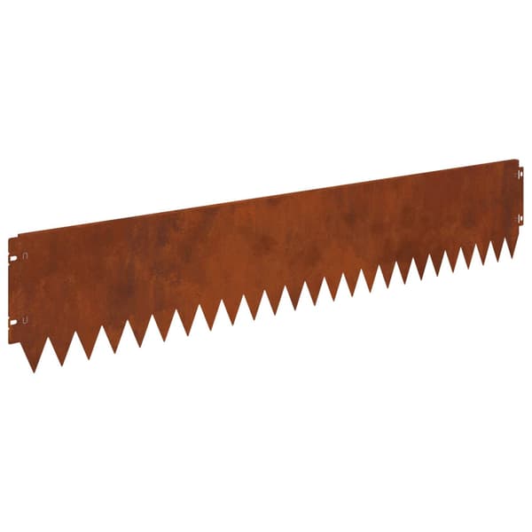 Kant för gräsmatta 20 pcs 103 x 20 cm Stål Rostig