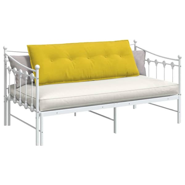Ryggkudde Gul 140 x 50 cm Kordread tyg